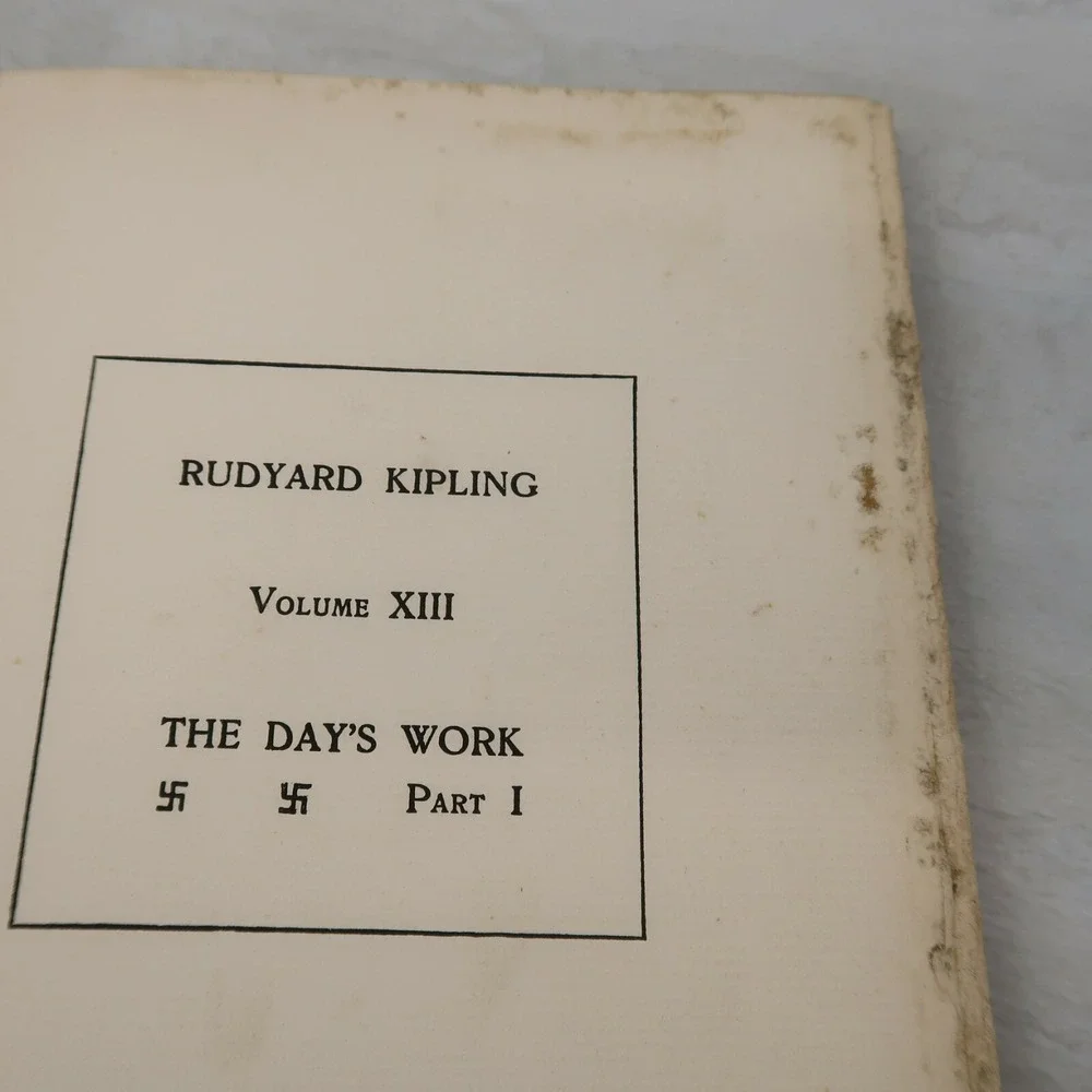 The Day's Work Part One Rudyard Kipling 1914 Hard Cover